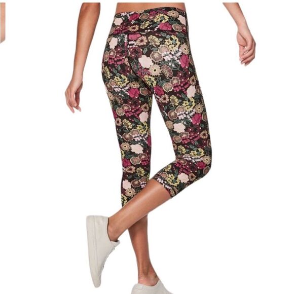 Lululemon Wunder Under Crop Fleurolace High Rise Size 6 - Picture 2 of 9